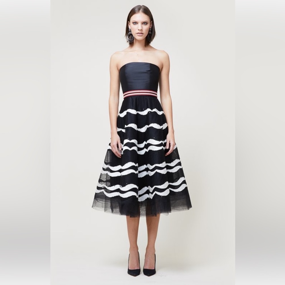 Sachin & Babi Alexi Strapless Dress, Black, 0